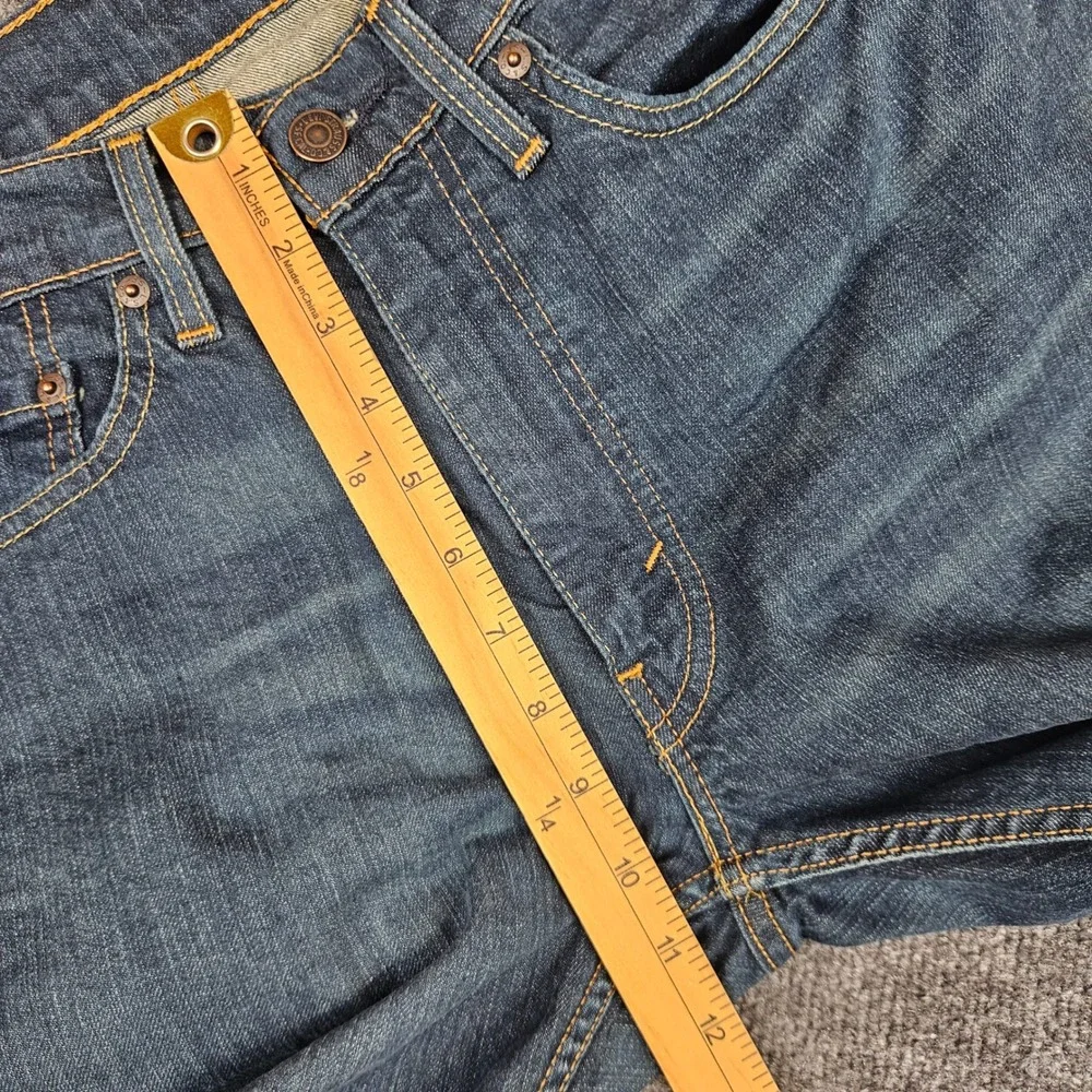 Levis 514 Jeans Men's 34x34 Straight Fit Blue Denim Dark Wash Stretch Casual
